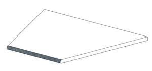 620090000800 Керамогранит Ступень Atlas Concorde Drift Grey Round Angolo Dx 30x60 (600x300)