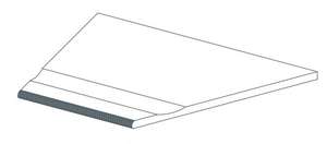 620090000803 Керамогранит Ступень Atlas Concorde Drift Grey Bordo Piscina Angolo Dx 30x60 (600x300)