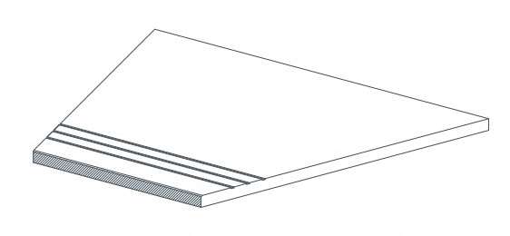 Atlas Concorde Drift Grey Gradino Lineare Angolo Dx