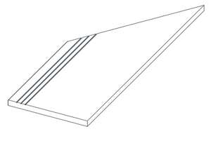 620040000127 Керамогранит Ступень Atlas Concorde Force Fancy Gradino Lineare Angolo Sx 30x60 (300x600)