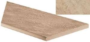 620090000488 Керамогранит Ступень Atlas Concorde Landstone Gold Round Angolo Sx 30x60 (600x300)