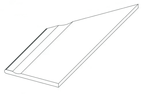 Atlas Concorde Rinascente Grey Bordo Piscina Angolo Sx LASTRA 60x30