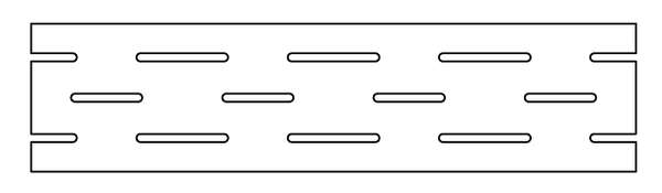 620090000923 Керамогранит Ступень Atlas Concorde Rinascente Grey Griglia 20 LASTRA 20mm 20x60 (600x200)
