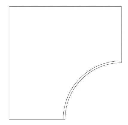 Atlas Concorde Rinascente Grey Bordo Curvilineo Round LASTRA 60x60