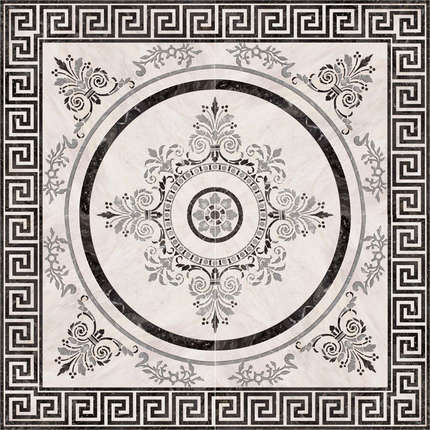 Абсолют Керамика Nero Roseton Nero 4 90x90