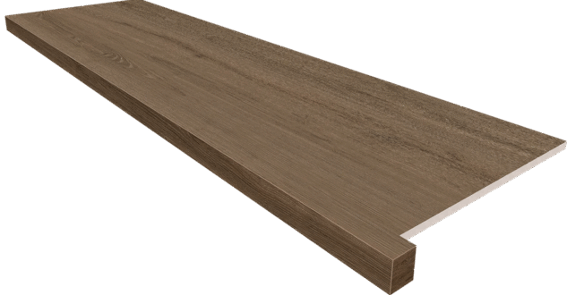 Декор керамогранит Ametis by Estima Подоконник угловой AV03 Alavesa Moka Неполированный с боковым выступом (левый) 33х160 (1600x330)