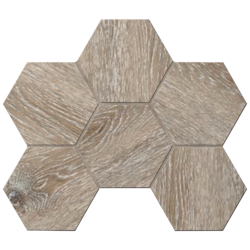 DA04 Brown Hexagon Неполированная (285x250)