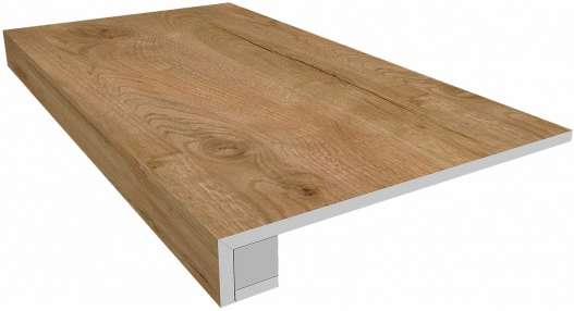 Комплект SI04  Walnut 120x33 неполированная прямоугол. бортик без насечек Подступенок 14.5x120 (1200x330)