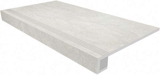 Комплект SR00  Milky White 120x33 неполированная прямоугол. бортик  Подступенок 14.5x120 (1200x330)