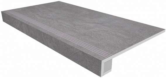 Комплект SR01 Grey 120x33 неполированный прямоугол. бортик  Подступенок 14.5x120 (1200x330)