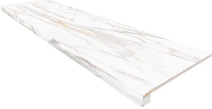 Аметис Supreme Подоконник SM02 угловой Gold Полированный без бокового выступа (правый) 33х120