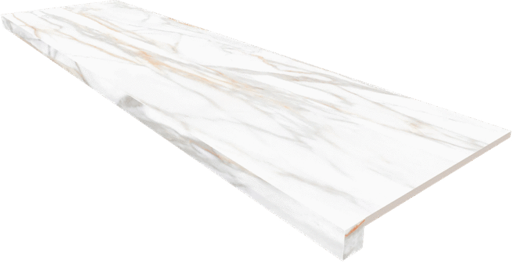 Аметис Supreme Подоконник SM02 угловой Gold Полированный без бокового выступа (левый) 33х120