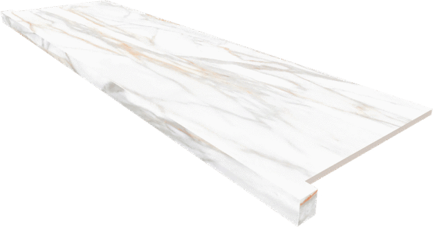 Декор керамогранит Ametis by Estima Подоконник фронтальный SM02 Supreme Gold Полированный с боковыми выступами 33х120 (1200x330)