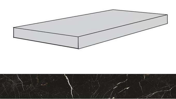 Атлас Конкорд Allure Imperial Black Scalino Angolare Dx 33x120