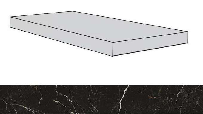 Атлас Конкорд Allure Imperial Black Scalino Angolare Sx 33x120