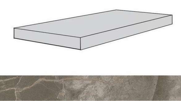 Grey Beauty Scalino Angolare Sx 33X120 (1200x330)