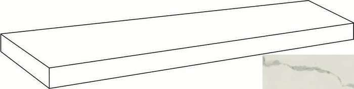 Атлас Конкорд Empire Statuario Scalino Angolare Sx 33x160