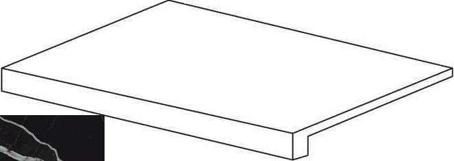 Атлас Конкорд Empire Calacatta Black Scalino Frontale 33x60