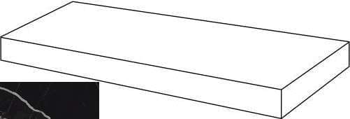 Атлас Конкорд Empire Calacatta Black Scalino Angolare Dx 33x60