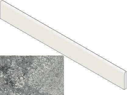 Атлас Конкорд Forte Dei Marmi Quark Persian Grey Battiscopa 7.2x60