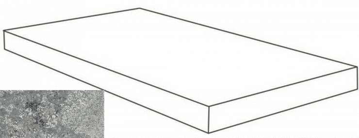 Атлас Конкорд Forte Dei Marmi Quark Persian Grey Scalino Angolare Dx 33x160