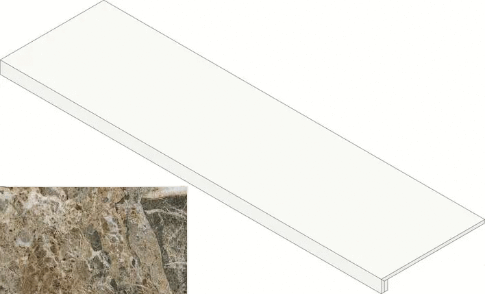 Атлас Конкорд Forte Dei Marmi Quark Breccia Di Caravaggio Scalino Frontale 33x160