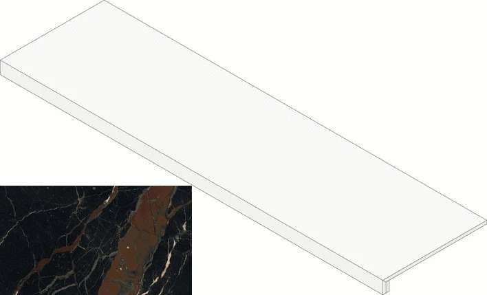 Атлас Конкорд Forte Dei Marmi Ombra di Caravaggio Scalino Frontale 33x160