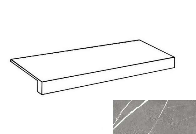 Атлас Конкорд Forte Dei Marmi Elegant Grey Scalino Frontale 33x80