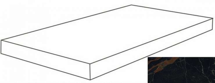 Атлас Конкорд Forte Dei Marmi Ombra di Caravaggio Scalino Angolare SX 33x80