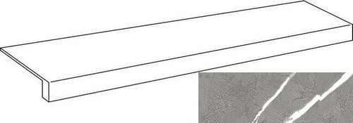 Атлас Конкорд Forte Dei Marmi Elegant Grey Scalino Frontale 33x120 Cerato