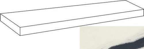 Атлас Конкорд Forte Dei Marmi Panda White Scalino Angolare SX 33x120 Cerato