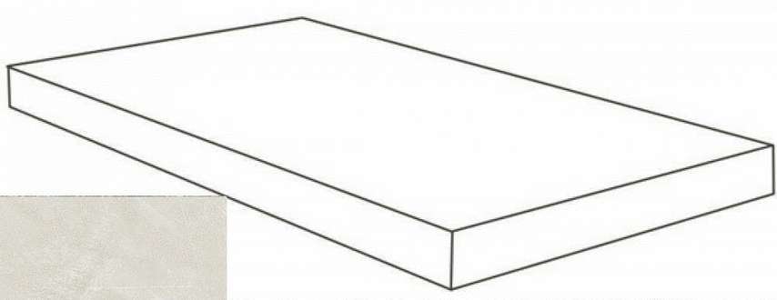 White Scalino Angolare Dx 33x160 (1600x330)