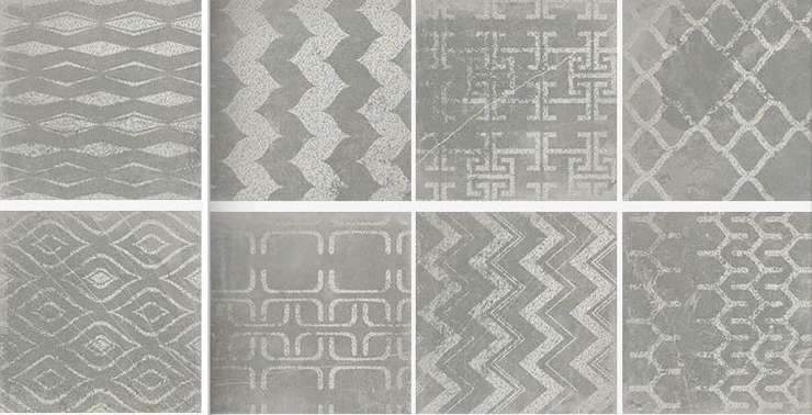 Atrivm Cuadrado Glam Grey микс (8 видов) 23.5x23.5