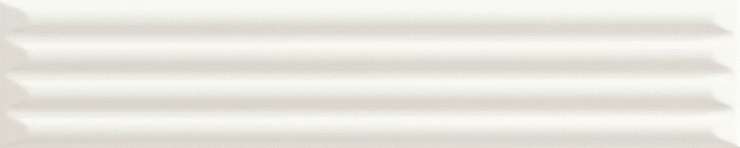 Ава Up Cannettato White Matte 25x5