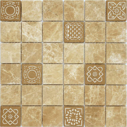 Карамелле Мозаика Art Stone Art Emperador Light MAT 48x48x8
