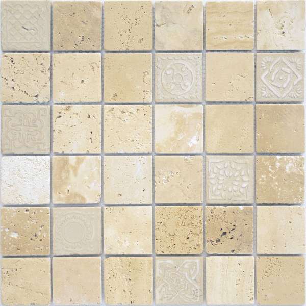 Art Travertino beige MAT 48x48x8 (300x300)