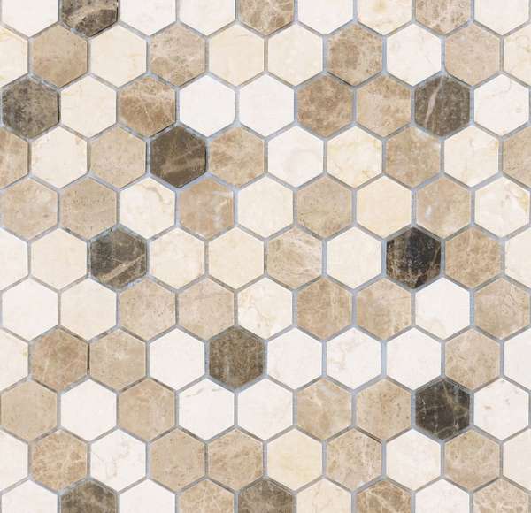 Pietra Mix 1 MAT hex 18x30x6 (305x285)