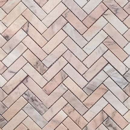 Карамелле Мозаика Pietrine Rosa Salmone POL fish 23x73x7