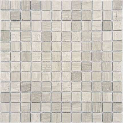 Карамелле Мозаика Pietrine Travertino Silver MAT 23x23x4 (ПУ)