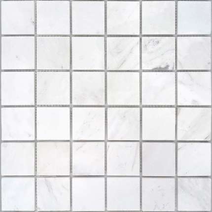 Карамелле Мозаика Pietrine Dolomiti bianco MAT 48x48x7