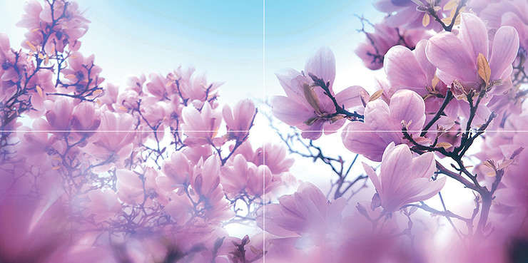 Керамика Классик Magnolia Цветы из 4 плиток