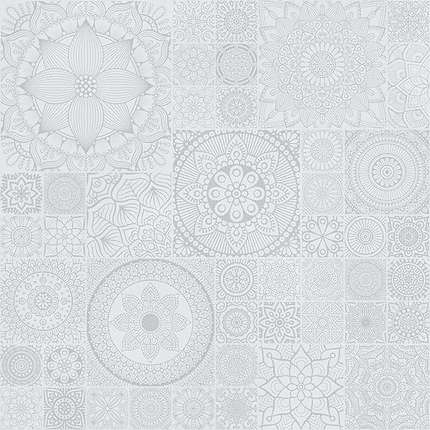 Колортайл Mandala Bianco 60x60 Матовый Карвинг