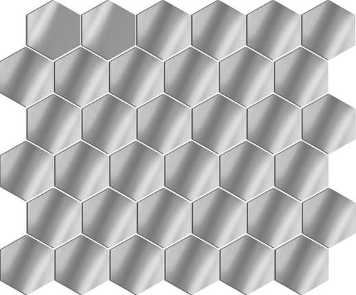 ДСТ Зеркальная мозаика Серебро Сота