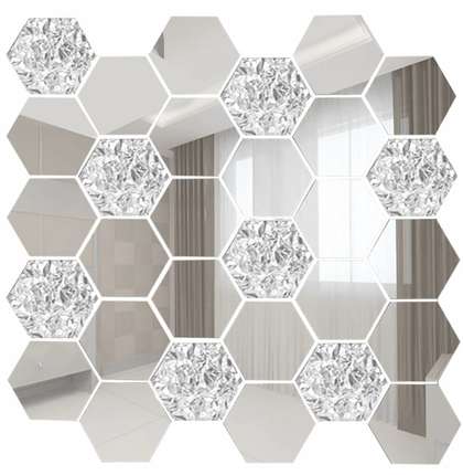 ДСТ Зеркальная мозаика Сота  серебро (70%) + хрусталь (30%)