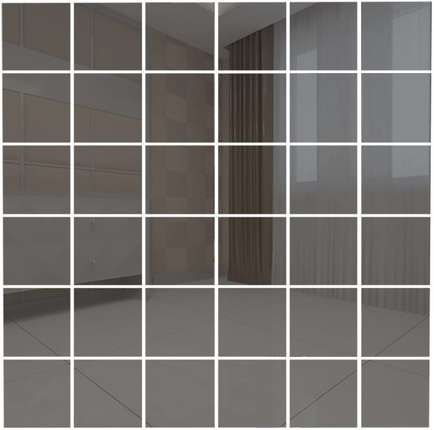 ДСТ Зеркальная мозаика Графит с чипом 50х50мм.