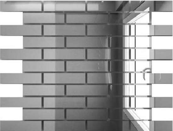 ДСТ Зеркальная плитка Серебро С8025 30x30