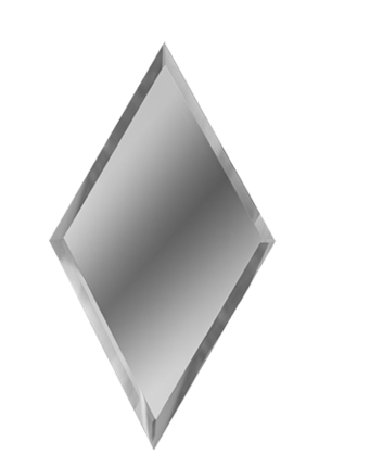 ДСТ Зеркальная плитка Зеркальная серебряная ромб рзс1-02 30х51