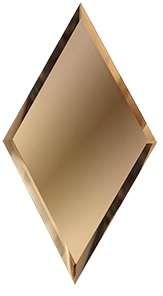 ДСТ Зеркальная плитка Бронзовая Ромб 10мм РЗБ1-02