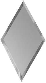 ДСТ Зеркальная плитка Серебряная матовая Ромб 10 мм РЗСм1-02