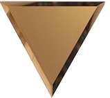 ДСТ Зеркальная плитка Бронзовая Матовая Полуромб плитки 10 мм РЗБм1-01вн